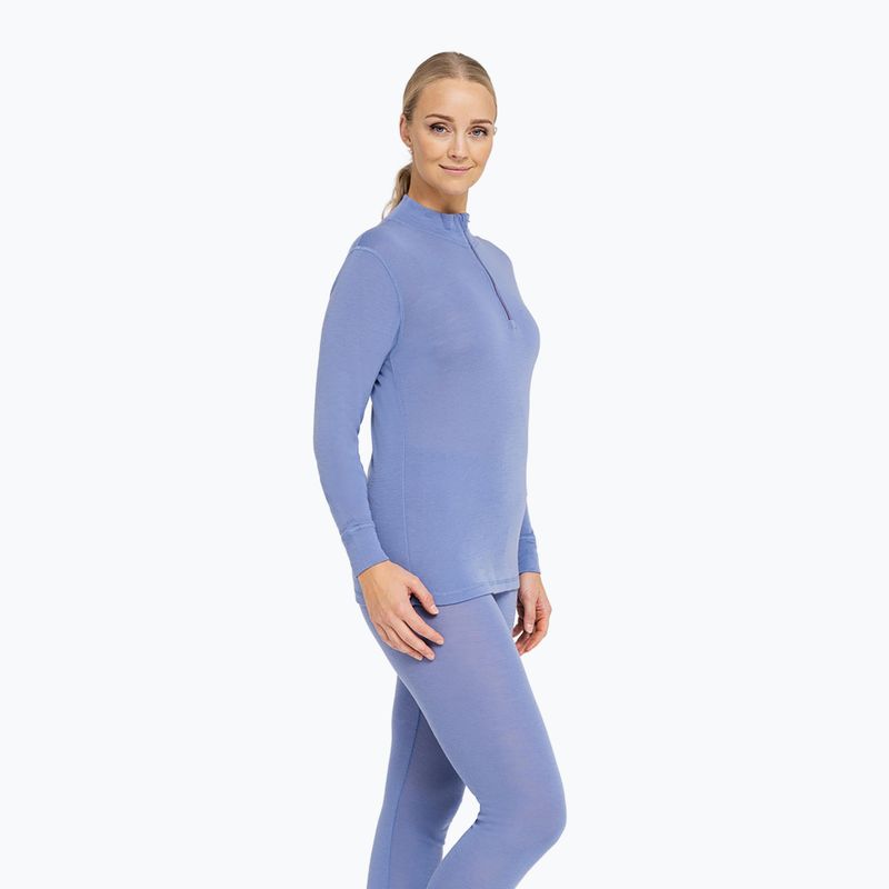 Moteriškas termo džemperis Dovre Wool Zip blue 4