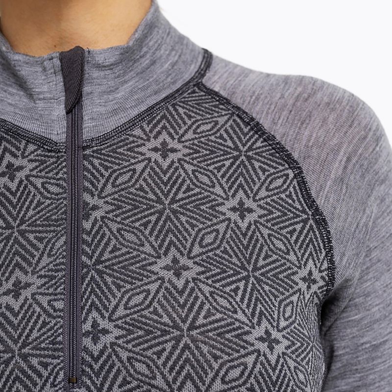 Moteriškas termo džemperis Dovre Wool Organic Half Zip grey 3