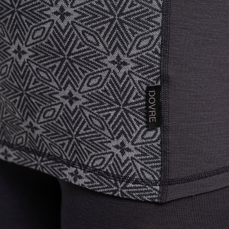 Moteriškas termo džemperis Dovre Wool Organic Half Zip grey 4