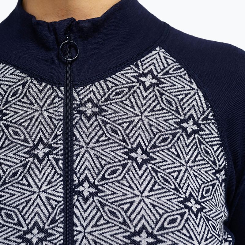 Moteriškas termo džemperis Dovre Wool Organic Half Zip navy 4