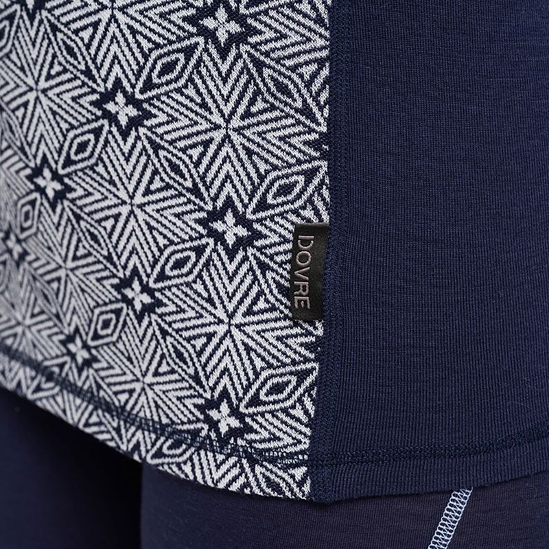 Moteriškas termo džemperis Dovre Wool Organic Half Zip navy 5