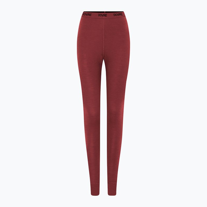Moteriškos termo kelnės Dovre Wool Pants burgundy 2