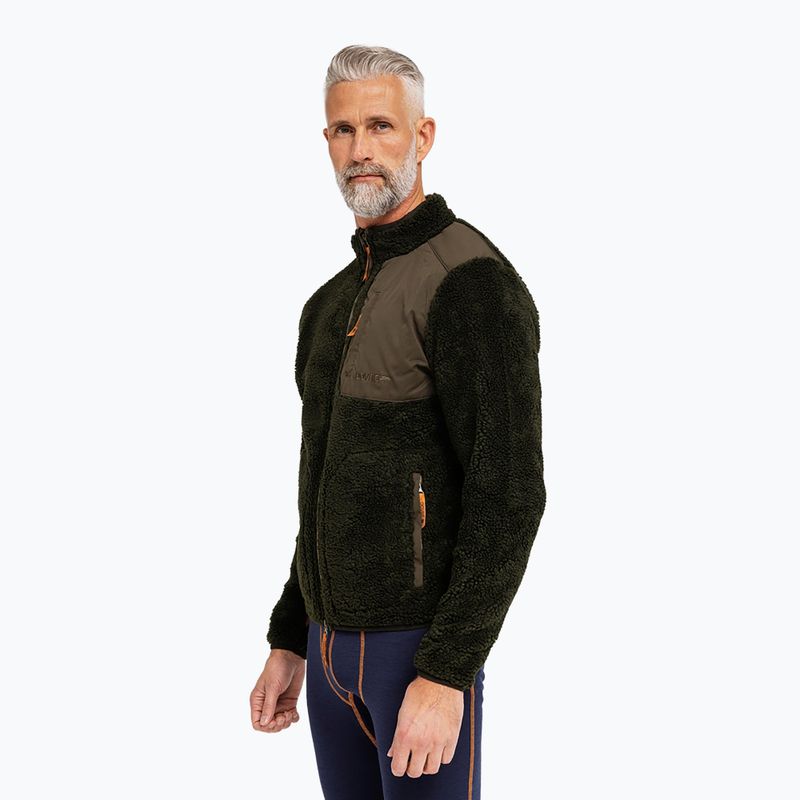 Vyriškas flisinis džemperis Dovre Teddy Fleece green 2
