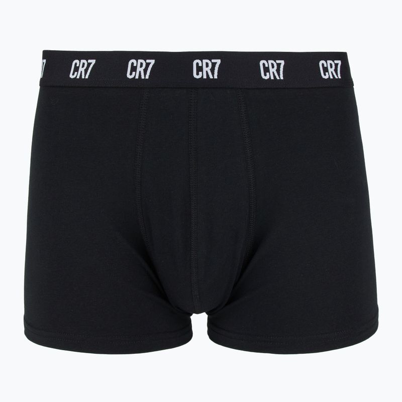 Vyriškos trumpikės CR7 Basic Trunk 3 pary white/ greymelange/ black 2