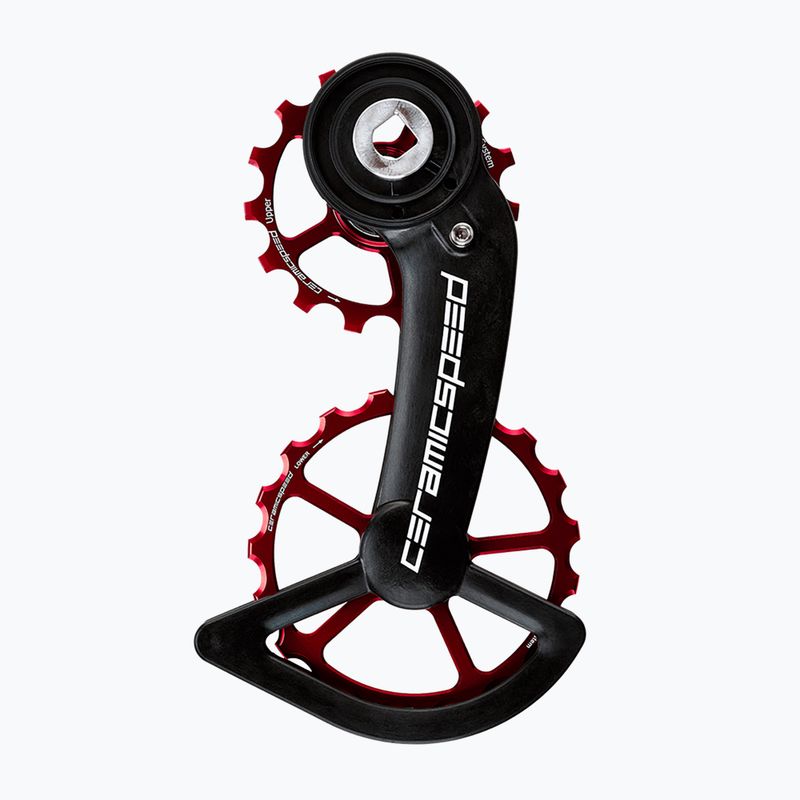 CeramicSpeed OSPW SRAM Red/Force AXS bėgių perjungimo vežimėlis juodas/raudonas 107379