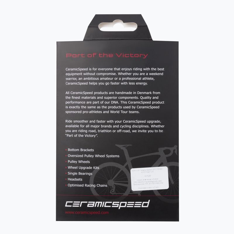 CeramicSpeed UFO dviračių grandinė SRAM AXS Road 12S sidabrinė 107529 2