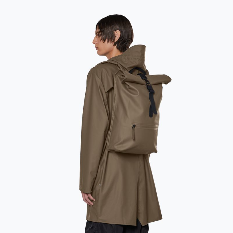 Rains Rolltop kuprinė medinė 5