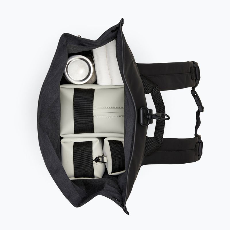 Miestinis kuprinė Rains Rucksack Rolltop 13 + 4 l black 3