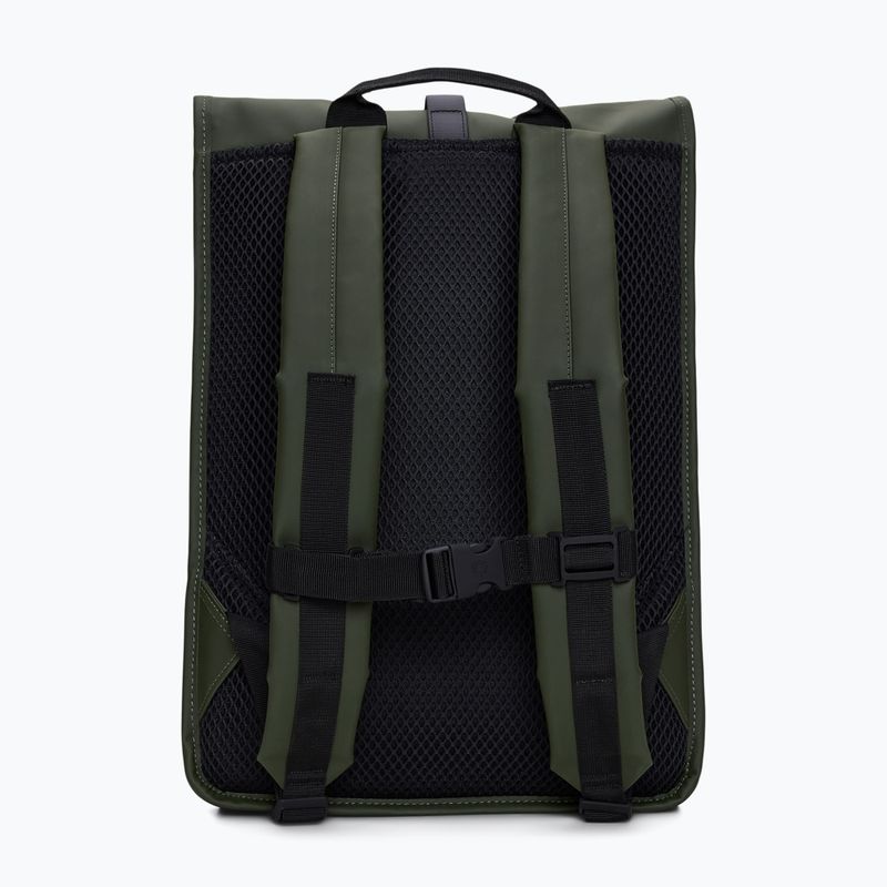 Miestinis kuprinė Rains Rucksack Rolltop 13 + 4 l green 2