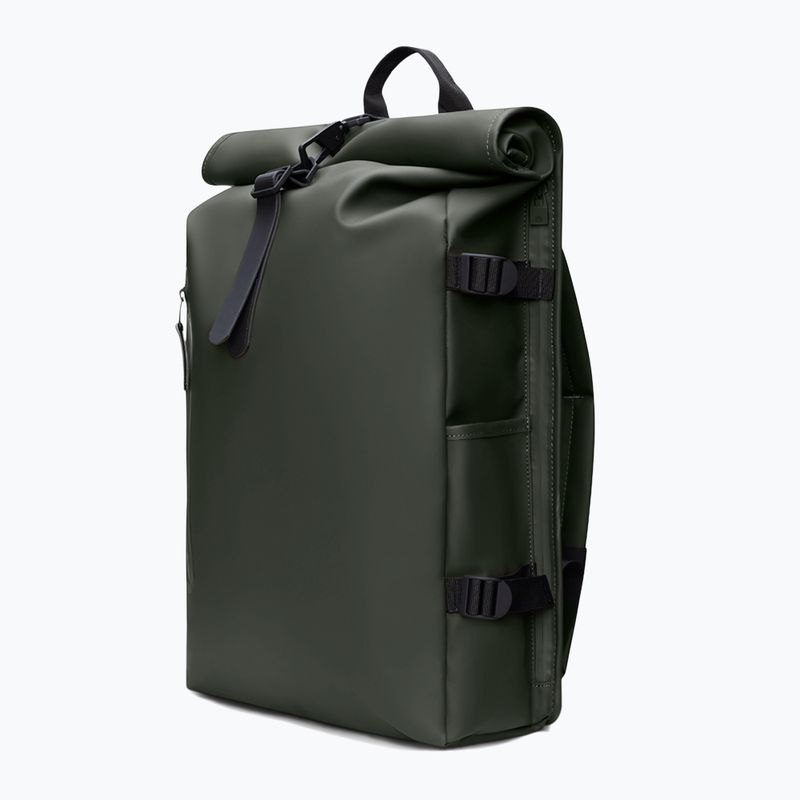 Miesto kuprinė Rains Rolltop Rucksack Large 23 l green 2