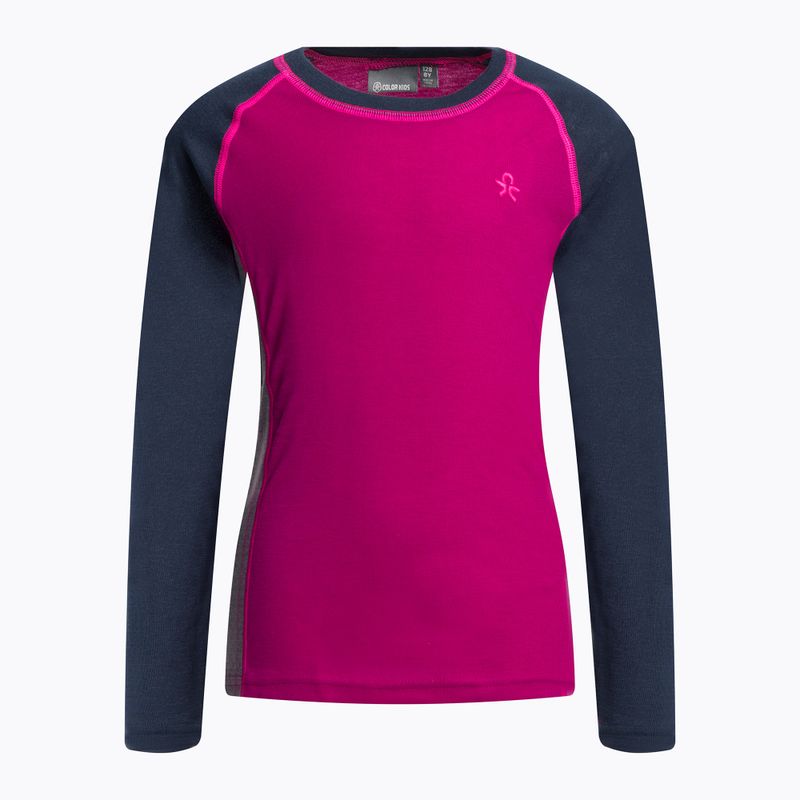 Vaikiški terminiai apatiniai drabužiai Color Kids Ski Underwear Colorblock rožinės ir juodos spalvos 740777.5885 2