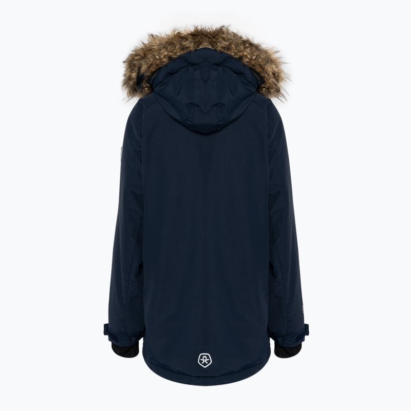 Vaikiška žieminė striukė Color Kids Parka w. Fake Fur AF 10,000 navy blue 740725 2