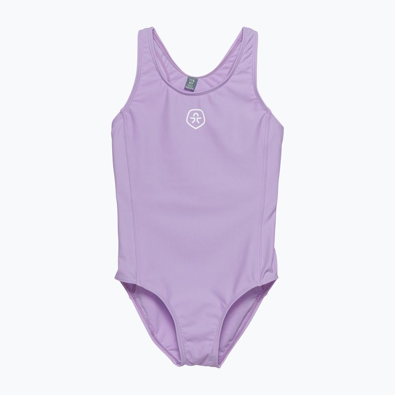 Spalva Vaikai Violetinės spalvos vientisas violetinis vientisas maudymosi kostiumėlis CO5584663