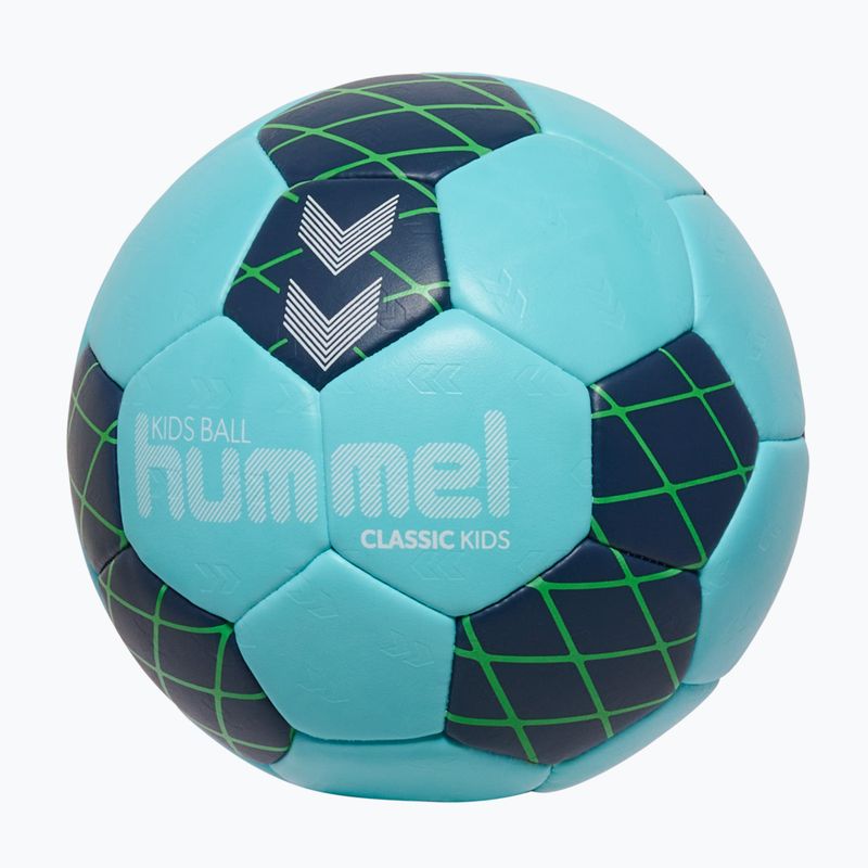 Vaikiškas rankinio kamuolys Hummel Classic HB Jr light blue/marine/green size 0.0 2