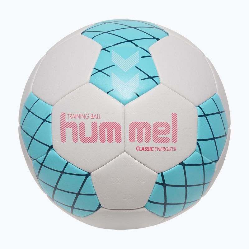 Rankinio kamuolys Hummel Classic Energizer off white/light blue/marine size 2