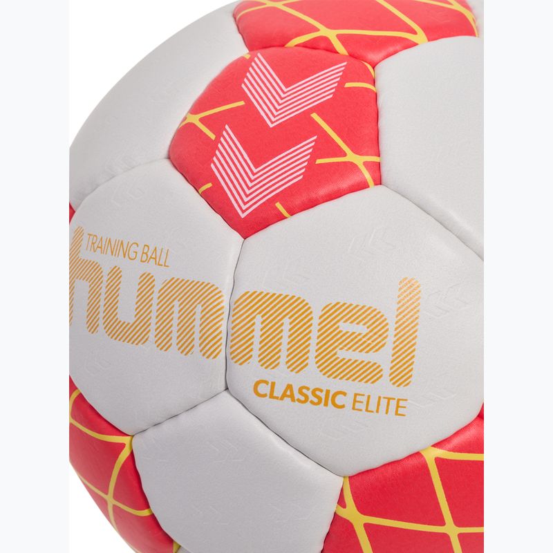 Rankinio kamuolys Hummel Classic Elite HB off white/red/yellow size 1 4