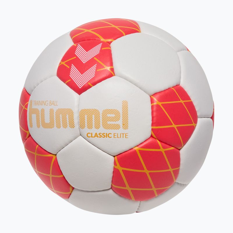 Rankinio kamuolys Hummel Classic Elite HB off white/red/orange size 3 2