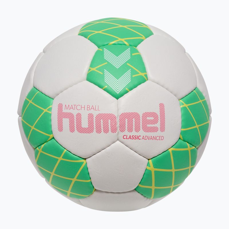 Rankinio kamuolys Hummel Classic Advanced HB off white/green/yellow size 2