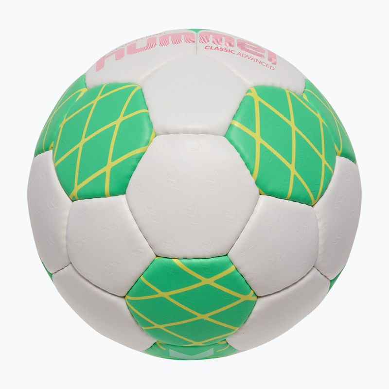 Rankinio kamuolys Hummel Classic Advanced HB off white/green/yellow size 2 3