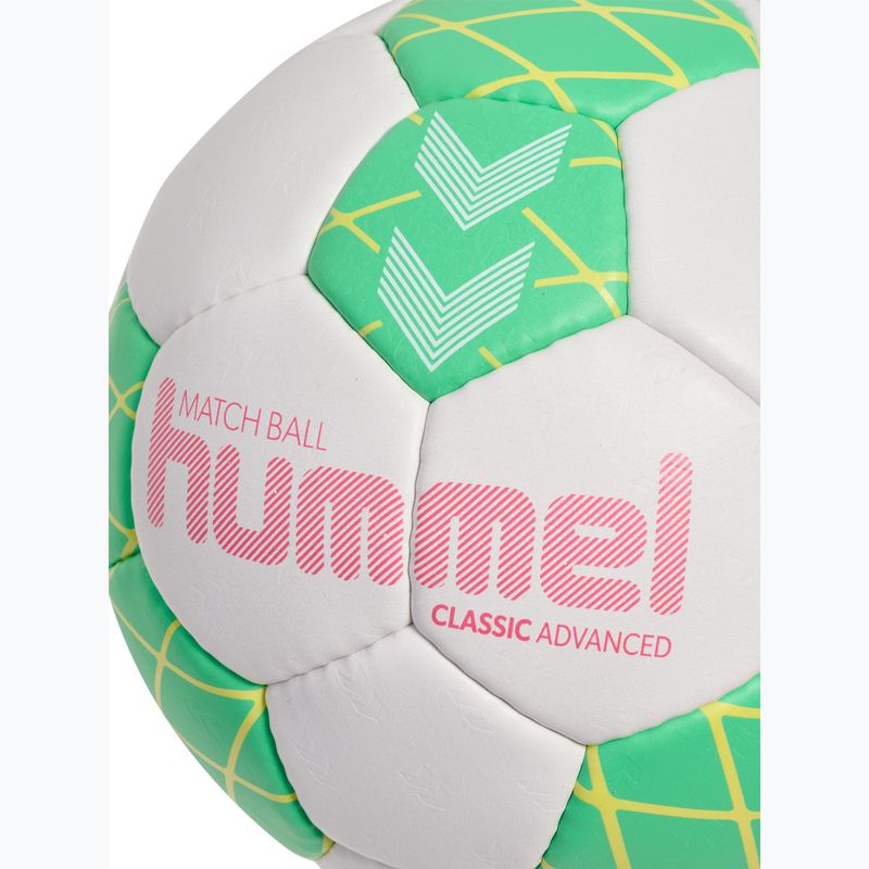 Rankinio kamuolys Hummel Classic Advanced HB off white/green/yellow size 2 4