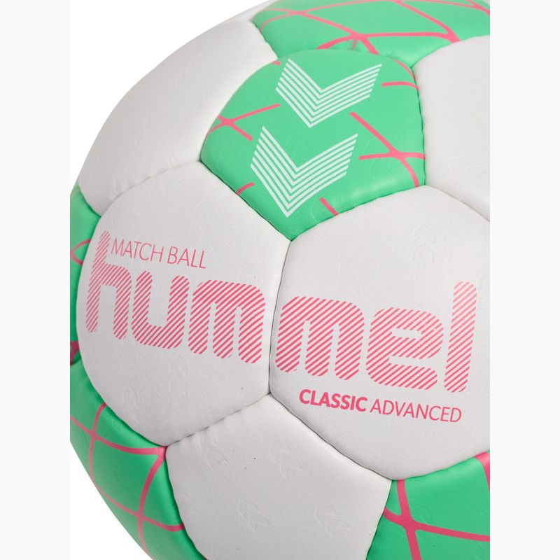 Rankinio kamuolys Hummel Classic Advanced HB off white/green/red size 3 4