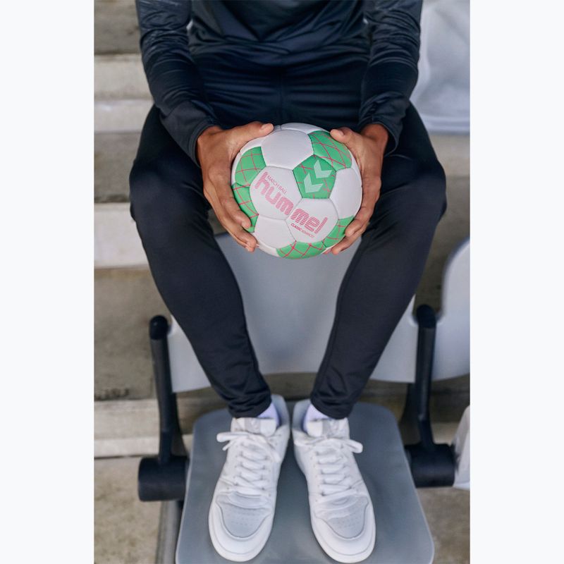 Rankinio kamuolys Hummel Classic Advanced HB off white/green/red size 3 6