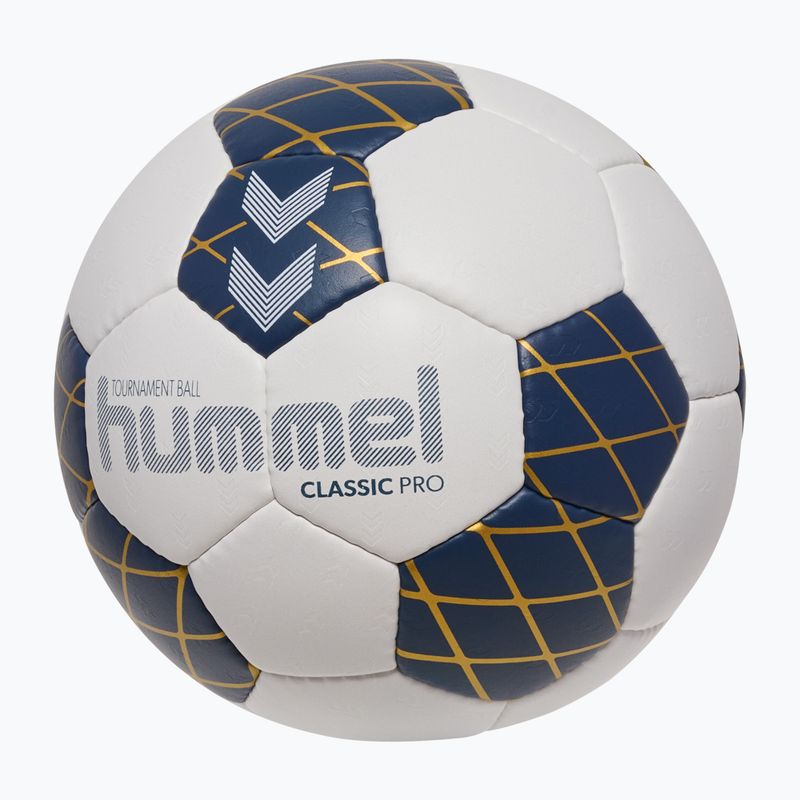 Rankinio kamuolys Hummel Classic Pro HB off white/marine/gold size 3 2