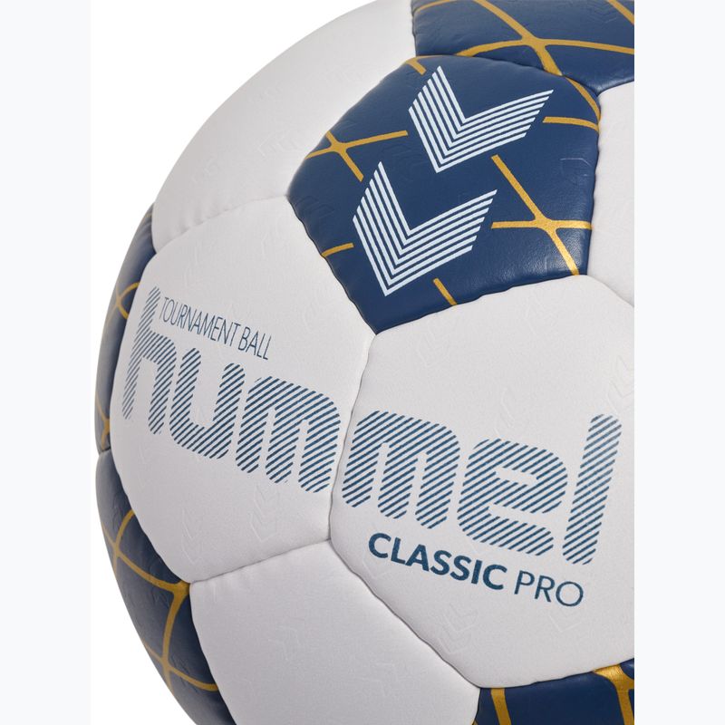Rankinio kamuolys Hummel Classic Pro HB off white/marine/gold size 3 4