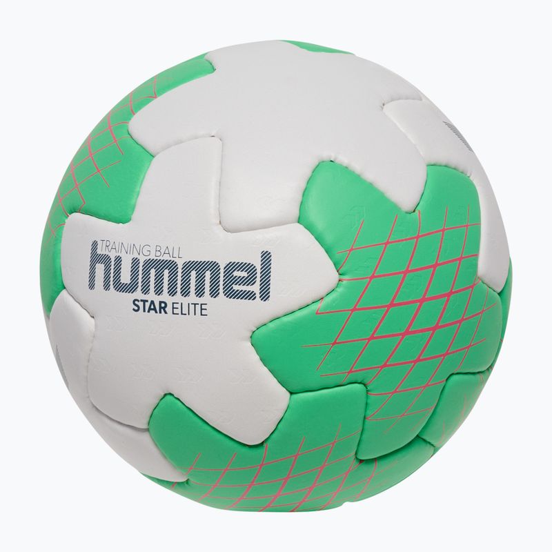 Rankinio kamuolys Hummel Star Elite HB off white/green/red size 2