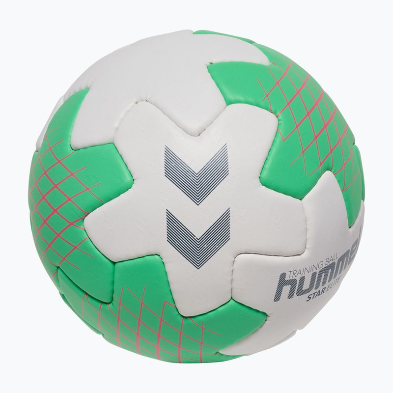 Rankinio kamuolys Hummel Star Elite HB off white/green/red size 2 2