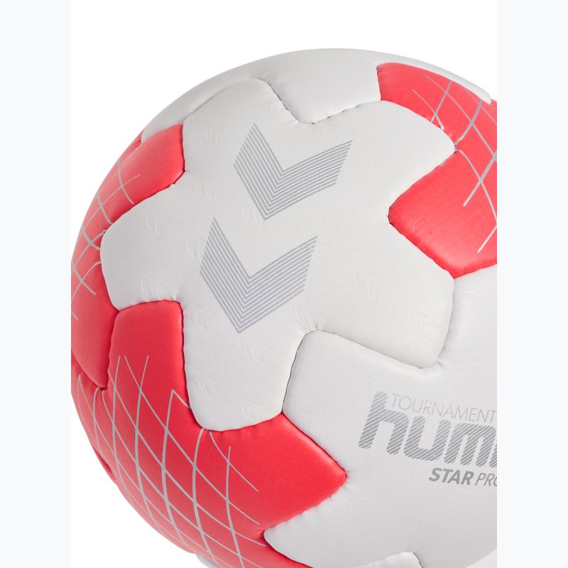 Rankinio kamuolys Hummel Star Pro HB off white/red/silver size 2 4