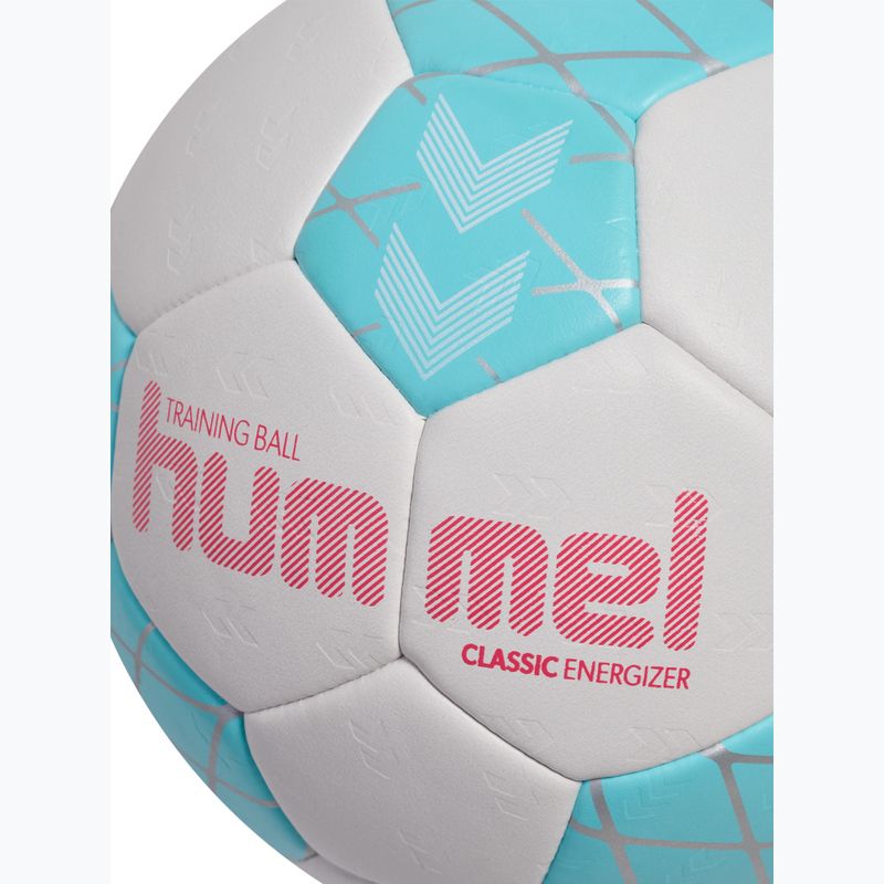Rankinio kamuolys Hummel Classic Energizer off white/light blue/marine size 1 4