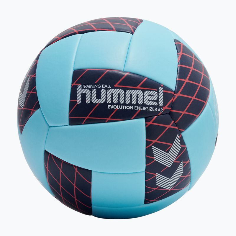 Rankinio kamuolys Hummel Evolution Energizer AR HB light blue/marine/red size 2