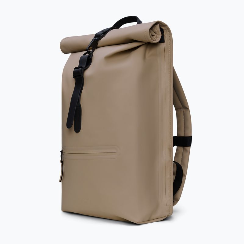Miesto kuprinė Rains Rucksack Rolltop Beige 2