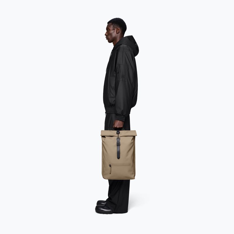 Miesto kuprinė Rains Rucksack Rolltop Beige 5