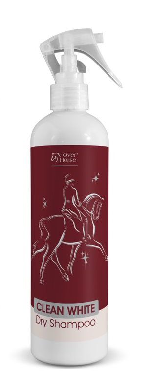 Sausas šampūnas žirgams su šviesiu kailiu Over Horse Clean White 400 ml
