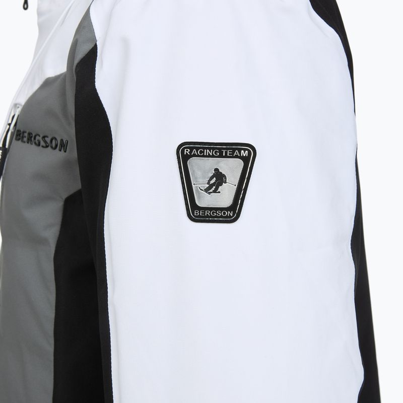 Vyriška slidinėjimo striukė BERGSON Velox Stx white/grey 3