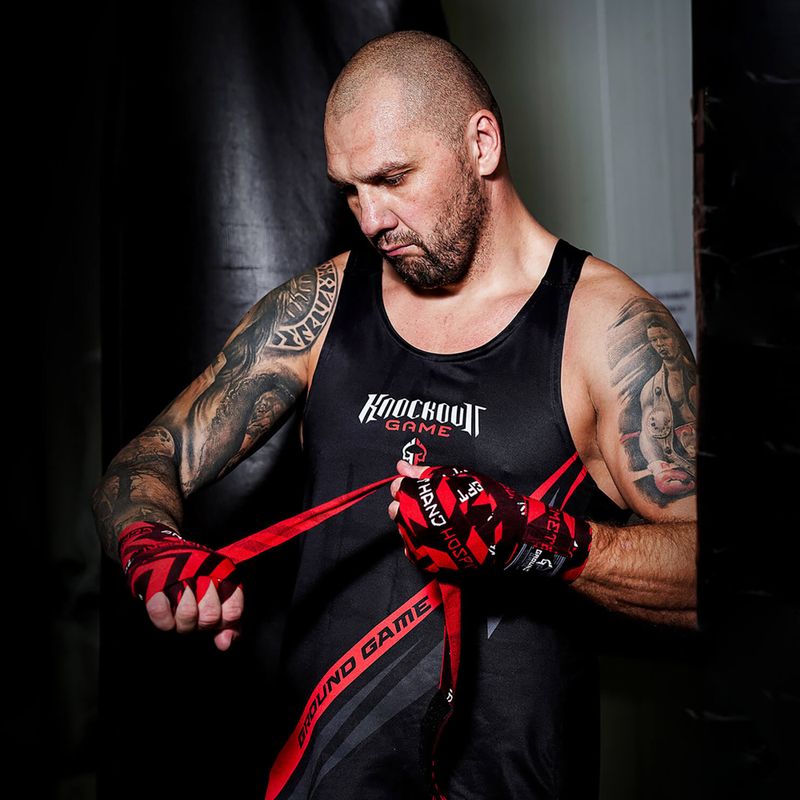 Ground Game "Hellfire" raudoni bokso tvarsčiai 6