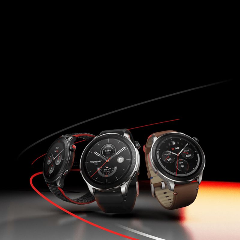 Amazfit GTR 4 Superspeed laikrodis + skalė juoda W2166EU1N 12