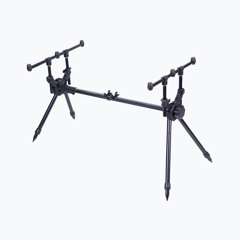 3 meškerių laikiklis Mikado Compact 3 Rod, juodas AMP03-100-3