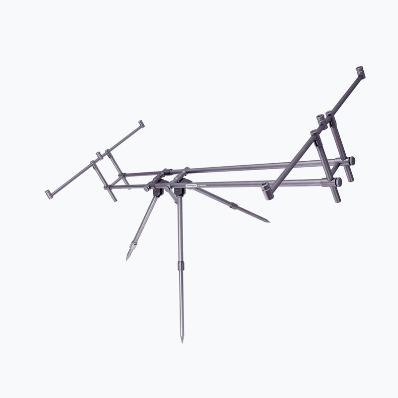 3 meškerių laikiklis Mikado M-Pod 3 Rod, juodas AMP03-101-3 2