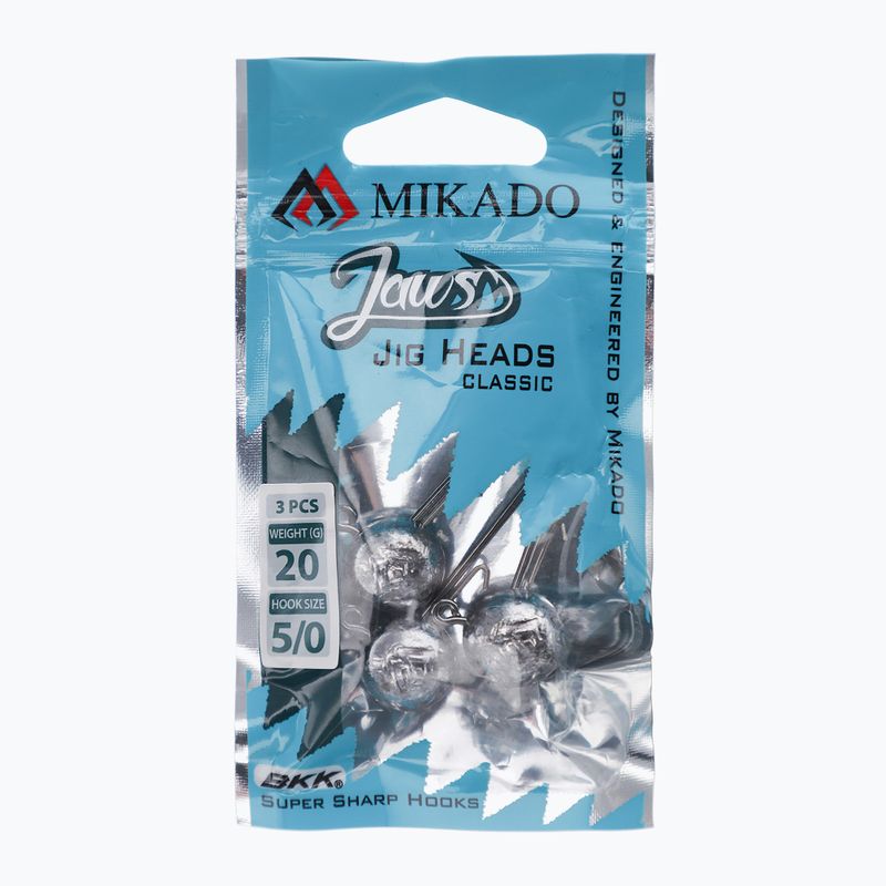 Mikado Jaws Classic 15 g 3 vnt. juodos spalvos žiogo galvutė OMGJC-15