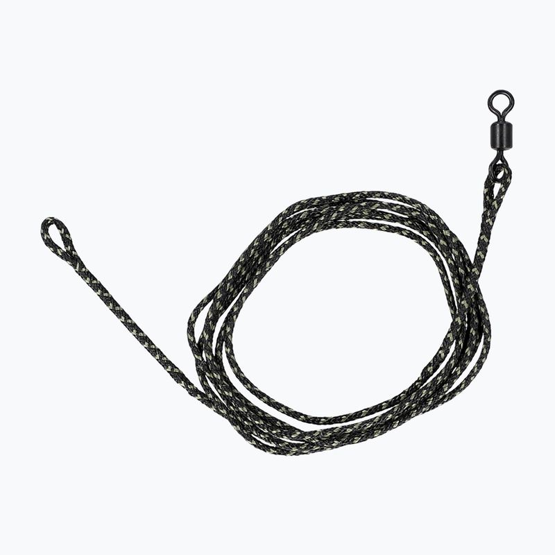 Mikado Leadcore karpinių pavadėlių rinkinys su virbalu 2 vnt. juodas AMC-ZK-004