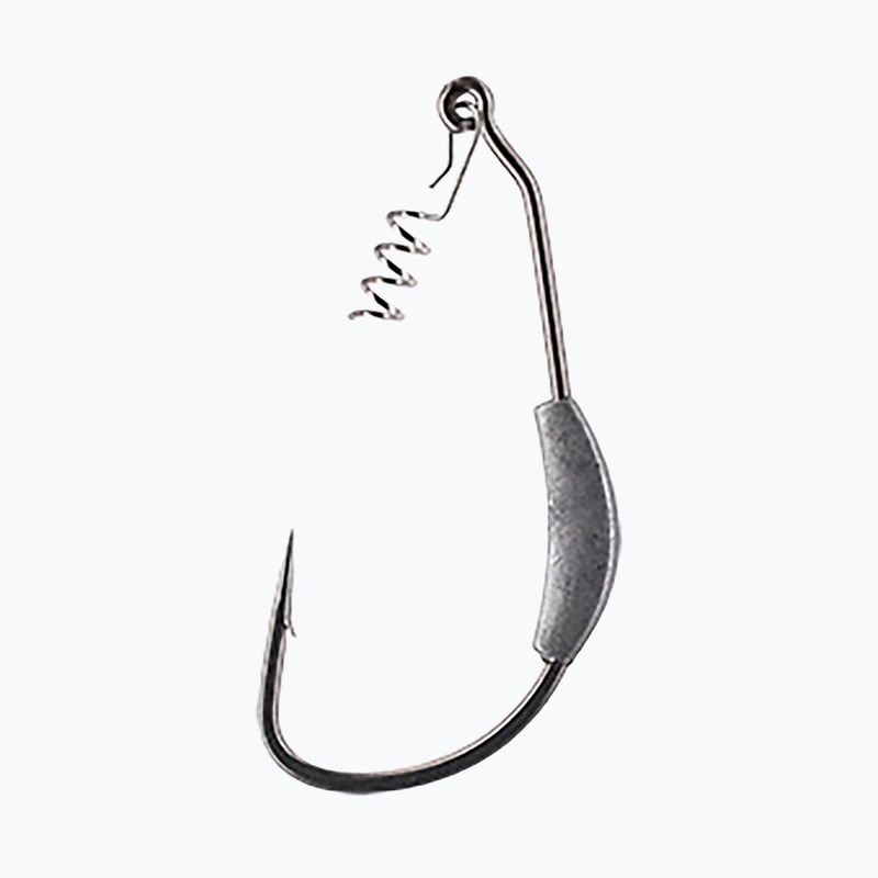 Mikado žandikauliai Offset Lure kablys su sraigtiniu apkrovos 7G 3vnt sidabro HJA04 2