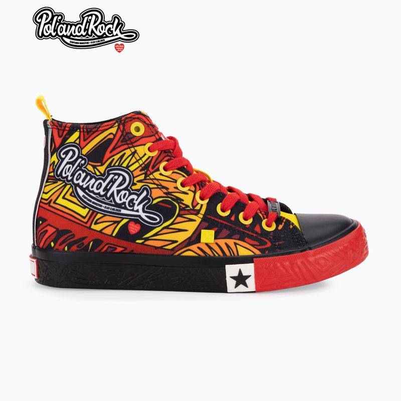 Vyriški sportiniai bateliai BIG STAR SS174501 black/red/yellow 8