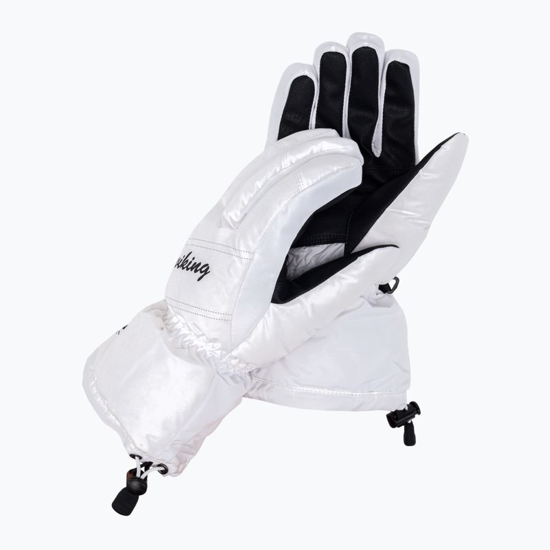Moteriškos slidinėjimo pirštinės Viking Strix Ski white 112/18/6280/01
