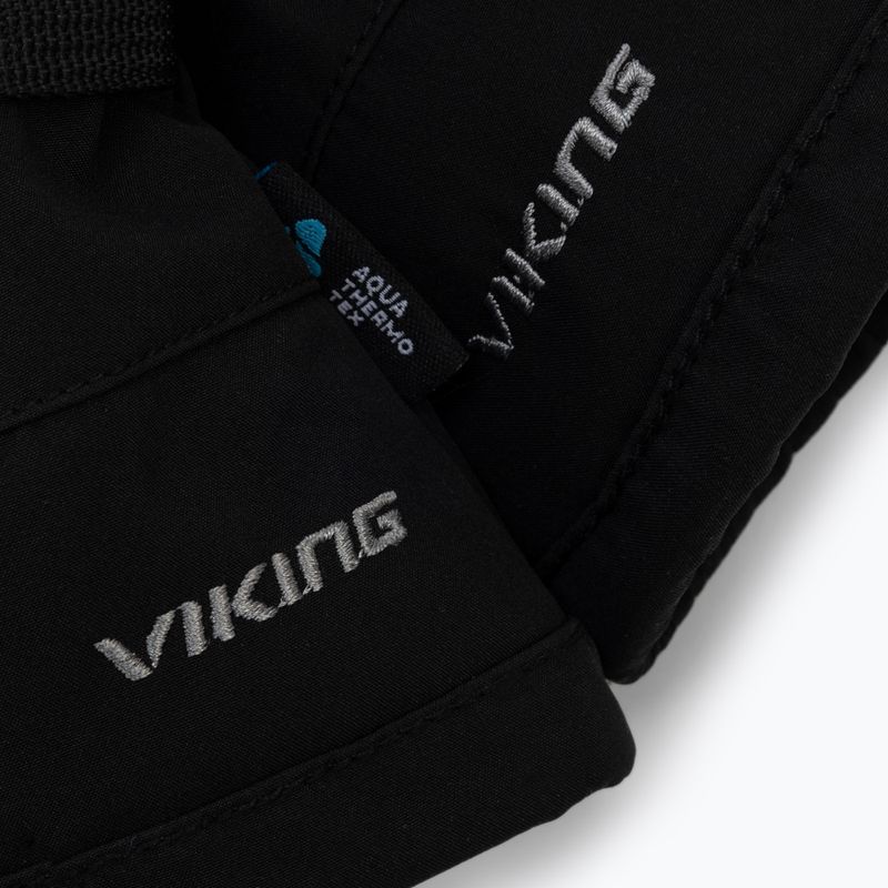 Vyriškos slidinėjimo pirštinės Viking Bormio black/grey 110/20/4098 6