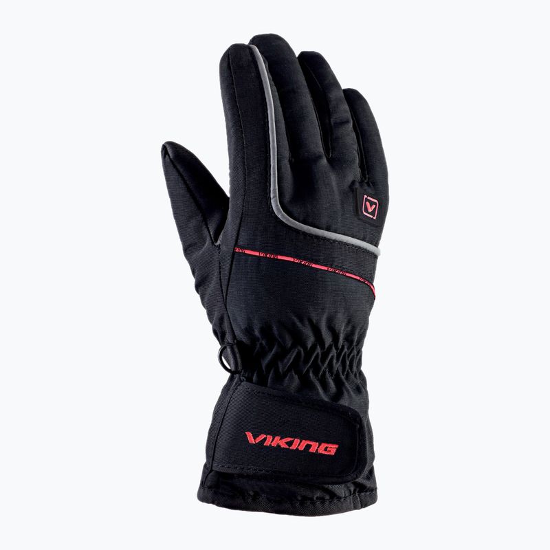 Vaikiškos slidinėjimo pirštinės Viking Kevin Ski dark red 2