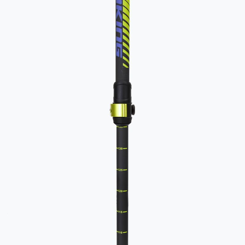 Žygio lazdos Viking Carbo Lite lime/blue 4