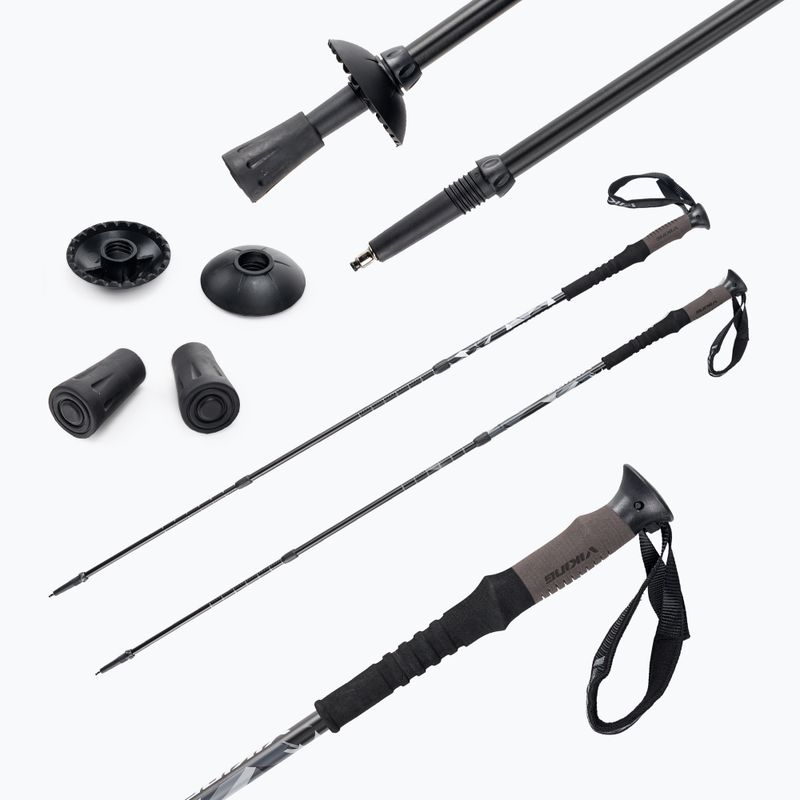 Viking trekingo lazdos Nelio Pro 09 black/grey 610/22/2960/09 8